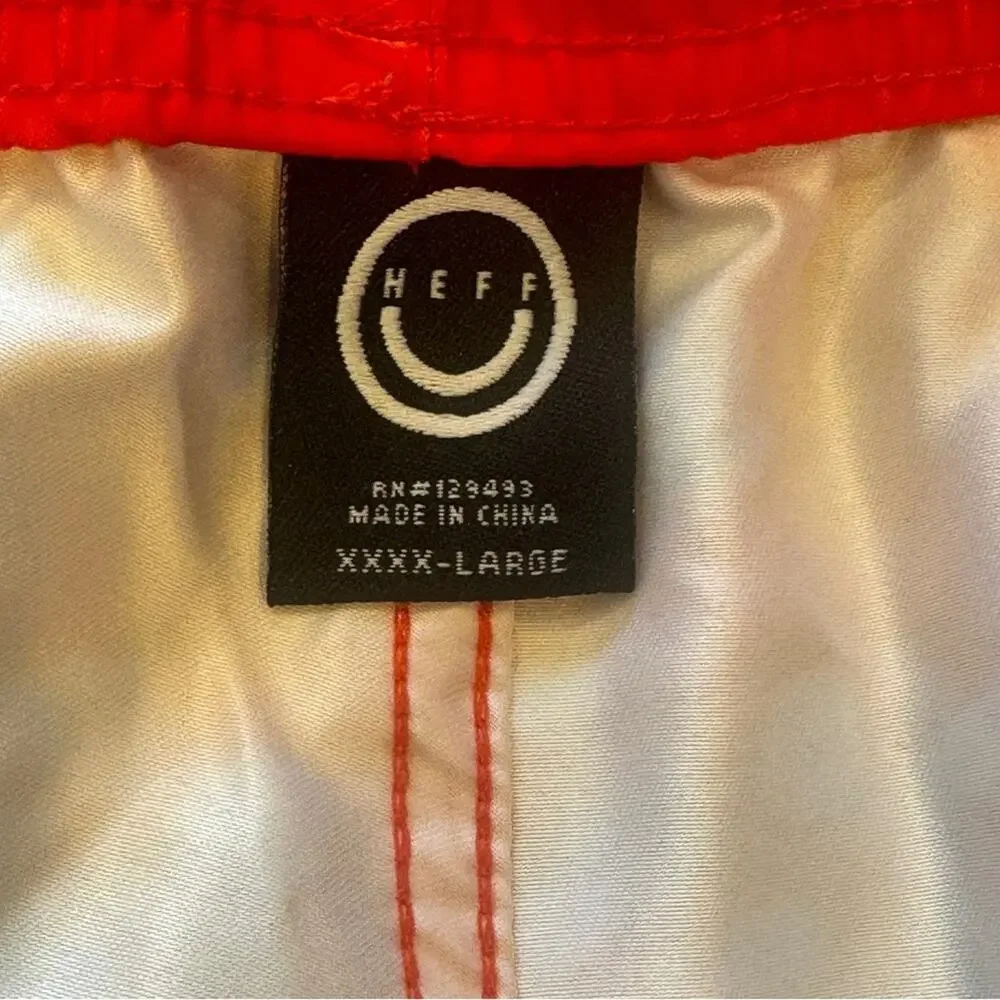 Neff Men's Cheeseburger Hot Tub Swim Trunks New with Tags 4XL